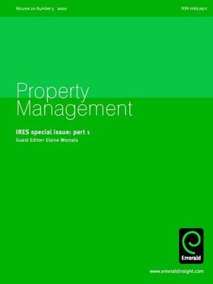 cover image of Property Management, Volume 20, Issue 5